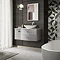 Hudson Reed Sarenna Dove Grey 1000mm Wall Hung Cabinet & White Marble Top Profile Large Image