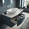Hudson Reed Sarenna Mineral Blue 1000mm Wall Hung Cabinet & White Marble Top Profile Large Image