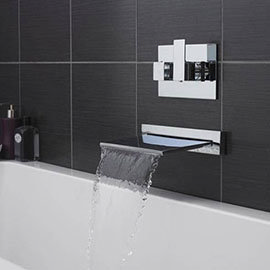 Hudson Reed Slimline Waterfall Filler with Concealed Thermostatic Valve Medium Image