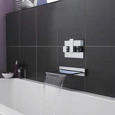 Hudson Reed - Slimline Waterfall Filler with Concealed Thermostatic Valve Profile Large Image