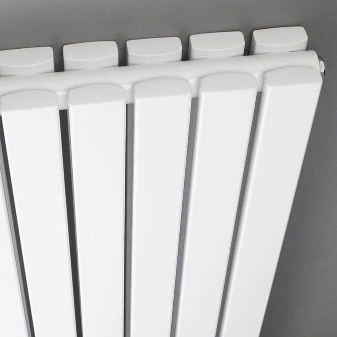 Hudson Reed Sloane 1800 x 528mm Vertical Double Panel Radiator - Anthracite - HLA47D Profile Large Image