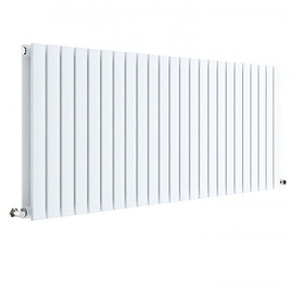 Hudson Reed Sloane 600 x 1398mm Horizontal Double Panel Radiator - Satin White - HLW59D Large Image