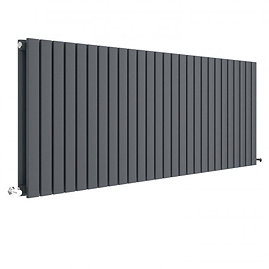 Hudson Reed Sloane 600 x 1572mm Horizontal Double Panel Radiator - Anthracite - HLA60D Large Image