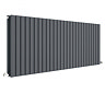 Hudson Reed Sloane 600 x 1572mm Horizontal Double Panel Radiator - Anthracite - HLA60D Large Image
