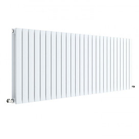 Hudson Reed Sloane 600 x 1572mm Horizontal Double Panel Radiator - Satin White - HLW60D Large Image
