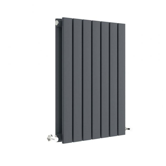 Hudson Reed Sloane 600 x 412mm Horizontal Double Panel Radiator - Anthracite - HLA54D Large Image