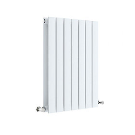 Hudson Reed Sloane 600 x 412mm Horizontal Double Panel Radiator - Satin White - HLW54D Large Image