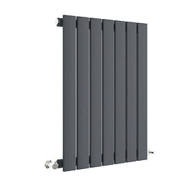 Hudson Reed Sloane 600 x 412mm Horizontal Single Panel Radiator - Anthracite - HLA54 Large Image