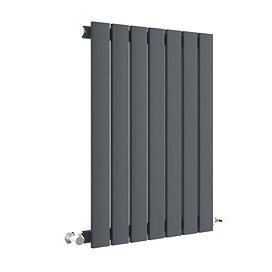 Hudson Reed Sloane 600 x 412mm Horizontal Single Panel Radiator - Anthracite - HLA54 Large Image