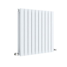 Hudson Reed Sloane 600 x 586mm Horizontal Double Panel Radiator - Satin White - HLW55D Large Image