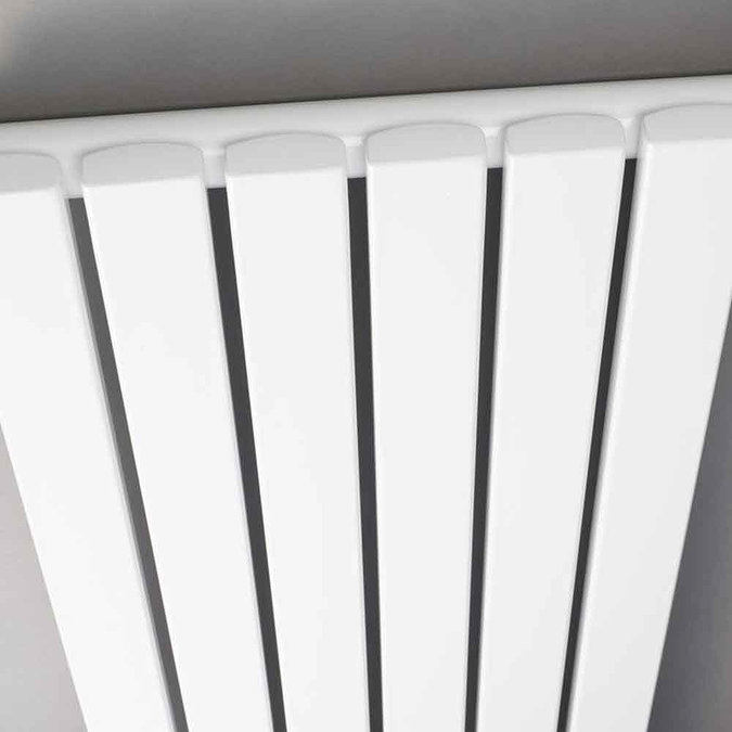 Hudson Reed Sloane 600 x 586mm Horizontal Single Panel Radiator - Satin White - HLW55 Profile Large