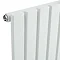 Hudson Reed Sloane 600 x 586mm Horizontal Single Panel Radiator - Satin White - HLW55  Feature Large