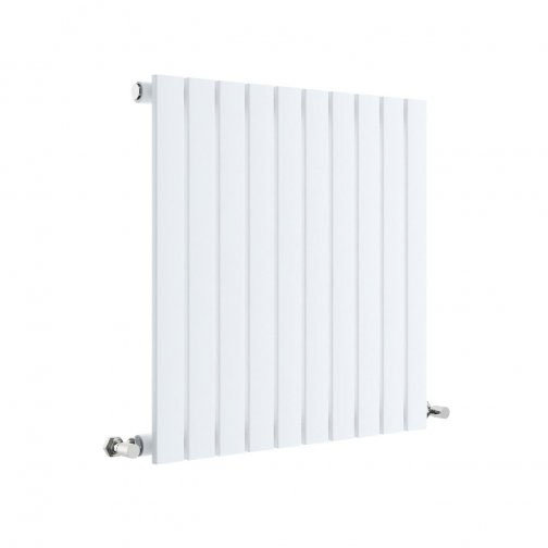 Hudson Reed Sloane 600 x 586mm Horizontal Single Panel Radiator - Satin White - HLW55 Large Image