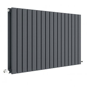 Hudson Reed Sloane 600 x 992mm Horizontal Double Panel Radiator - Anthracite - HLA56D Large Image