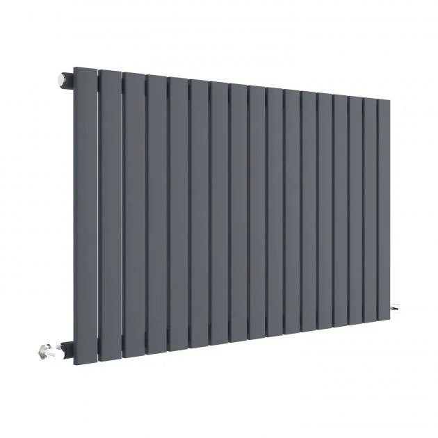 Hudson Reed Sloane 600 x 992mm Horizontal Single Panel Radiator - Anthracite - HLA56 Large Image