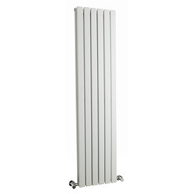 Hudson Reed Sloane 1500 x 354mm Double Panel Designer Radiator - Satin White - HLW43 Large Image