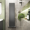 Hudson Reed Sloane Double Panel Designer Radiator 1800 x 354mm - Anthracite - HLA74  Standard Large 