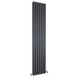 Hudson Reed Sloane Double Panel Designer Radiator 1800 x 354mm - Anthracite - HLA74 Large Image