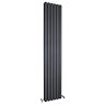 Hudson Reed Sloane Double Panel Designer Radiator 1800 x 354mm - Anthracite - HLA74 Large Image