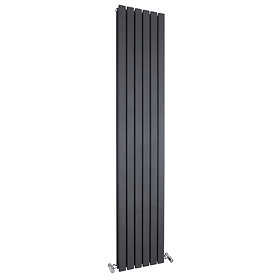 Hudson Reed Sloane Double Panel Designer Radiator 1800 x 354mm - Anthracite - HLA74 Large Image