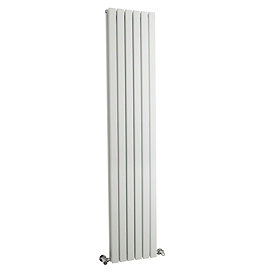 Hudson Reed Sloane 1800 x 354mm Double Panel Designer Radiator - Satin White - HLW44 Large Image
