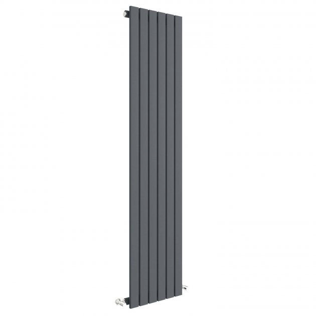 Hudson Reed Sloane Single Panel Designer Radiator 1500 x 354mm - Anthracite - HLA71 Large Image