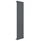 Hudson Reed Sloane Single Panel Designer Radiator 1500 x 354mm - Anthracite - HLA71 Large Image