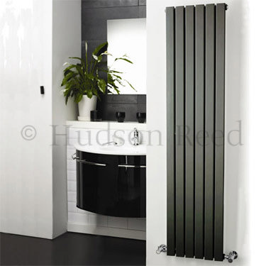 Hudson Reed Sloane Single Panel Designer Radiator 1800 x 354mm - Anthracite - HLA72 Profile Large Image