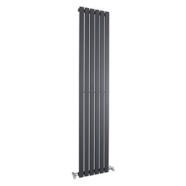 Hudson Reed Sloane Single Panel Designer Radiator 1800 x 354mm - Anthracite - HLA72 Large Image