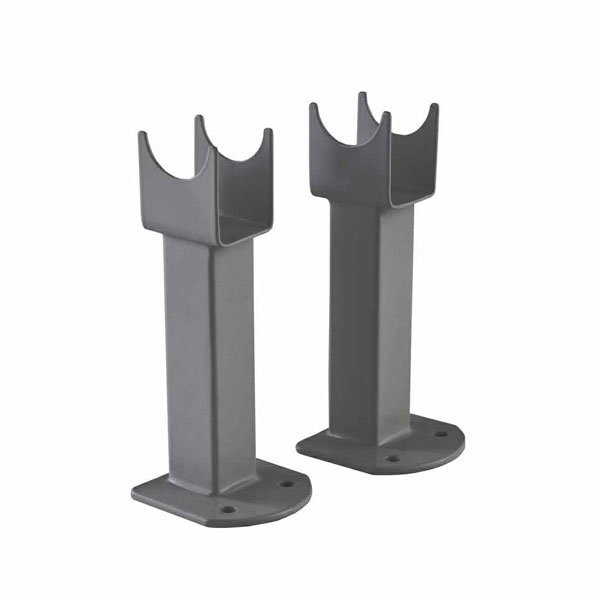 Hudson Reed - Small Radiator Floor Mounting Feet - Anthracite - RDF013 Large Image