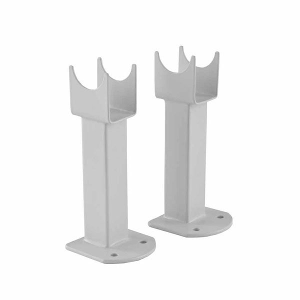 Hudson Reed - Small Radiator Floor Mounting Feet - White - RDF011 Large Image