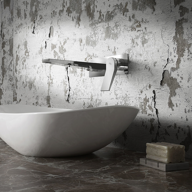 Hudson Reed Soar Wall Mounted Single Lever Basin Mixer - SOA328 Profile Large Image