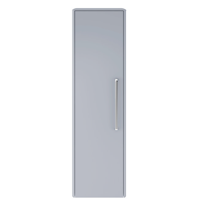 Hudson Reed Solar 350mm Wall Hung Tall Unit - Matt Denim Blue Large Image