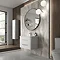 Hudson Reed Solar 800mm Wall Hung Cabinet & Basin - Pure White - SOL104 Feature Large Image