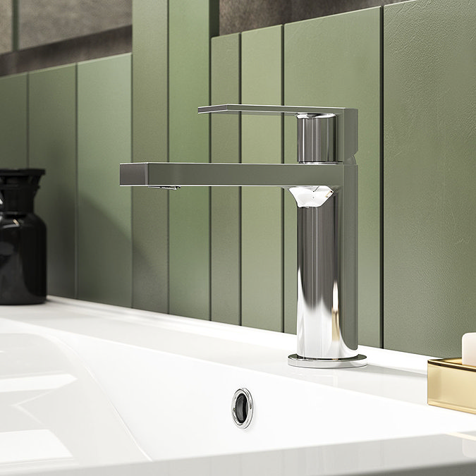 Hudson Reed Sottile Mono Basin Mixer + Waste - SOT305 Profile Large Image