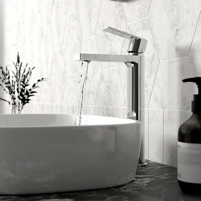Hudson Reed Sottile Tall Mono Basin Mixer + Waste - SOT370 Feature Large Image