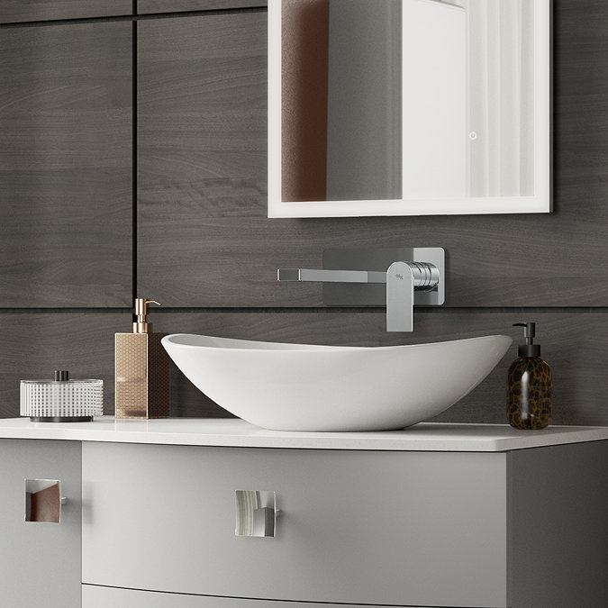 Hudson Reed Sottile Wall Mounted Single Lever Basin Mixer - SOT328 Feature Large Image