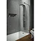 Hudson Reed - Spritz Thermostatic Shower Panel - Brushed Stainless Steel - AS388 Profile Large Image