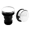 Hudson Reed Sprung Plug Bath Waste with Modern Overflow - Chrome - E326 Large Image