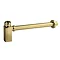 Hudson Reed Square Bottle Trap & Extension Tube - Brushed Brass - EK806 Large Image