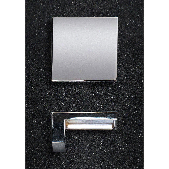 Hudson Reed Square Chrome Furniture Handle (50 x 23mm) - H098 Profile Large Image