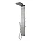 Hudson Reed - Surface Curve Stainless Steel Thermostatic Shower Panel - AS342  Standard Large Image