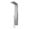 Hudson Reed - Surface Curve Stainless Steel Thermostatic Shower Panel - AS342 Standard Large Image