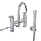 Hudson Reed - Tec Crosshead Bath Shower Mixer with shower kit & wall bracket - TEX354 Large Image