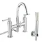 Hudson Reed - Tec Lever Bath Shower Mixer with swivel spout, shower kit & wall bracket - TEL354 Larg