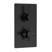 Hudson Reed Tec Pura Concealed Twin Shower Valve with Built-in Diverter - A4007  Large Image