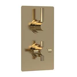 Hudson Reed Tec Pura Concealed Twin Shower Valve with Built-in Diverter - A8007 Medium Image