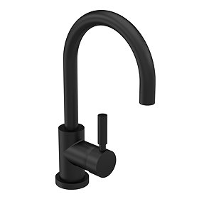 Hudson Reed Tec Single Lever Side Action Basin Mixer Tap - Matt Black - PN480 Large Image