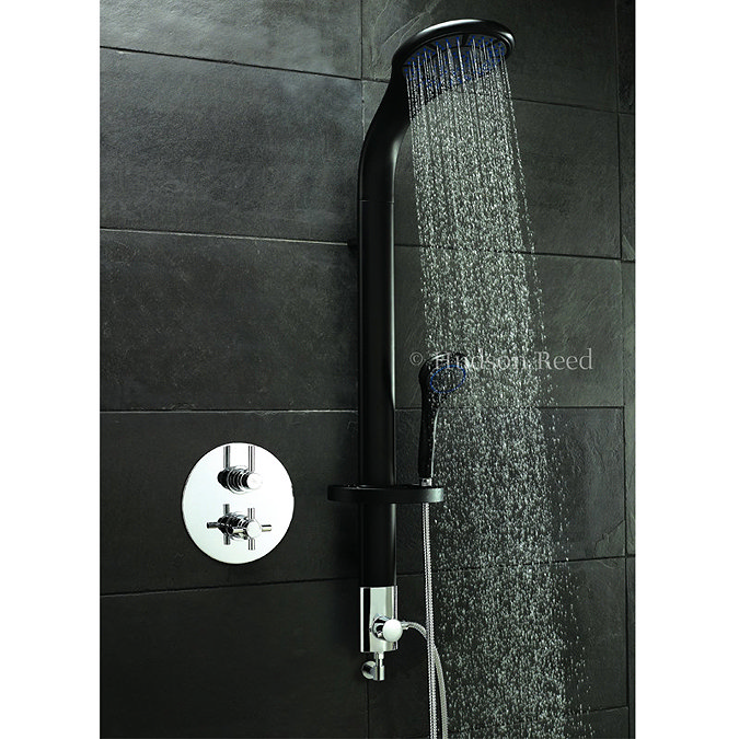 Hudson Reed Tec Twin Thermostatic Shower Valve and Probe Shower Kit Large Image