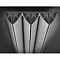 Hudson Reed Templar Designer Radiator 1800 x 385mm - Black - HTE001 Profile Large Image